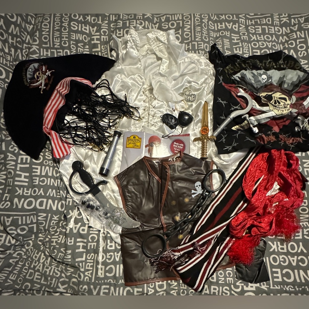 Gently worn complete Pirate Costume